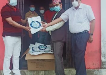 पूर्वेली सेवा समाज जापानले मेची प्रादशेकि अस्पताल भद्रपुर दियो ५० थान पीपीई