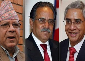 प्रचण्डको दौडधुप : माधव नेपाललाई भेटे लगत्तै देउवालाई भेट्न बालुवाटारमा
