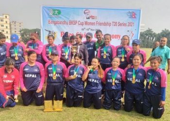 नेपाली महिला क्रिकेट टोली ढाकामा विमान चढ्न नपाएपछि बस चढेर काकरभिट्टा हुँदै नेपाल फर्किँदै