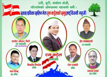 झापा काँग्रेस अधिवेशन : यी हुन राम कट्टेल समूहका पदाधिकारी