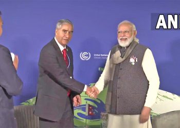 प्रधानमन्त्री देउवा र भारतीय प्रधानमन्त्री मोदीबीच भेटवार्ता