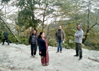 मेचीनगर नगरपालिका प्रमुख उपप्रमुखसहितको टोलीद्वारा सिद्धिनहरको अनुगमन