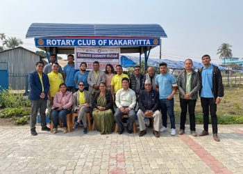 रोटरी क्लब अफ काँकरभिट्टाको १२ औं स्थापना दिवसको अवसरमा विश्रामालय हस्तान्तरण