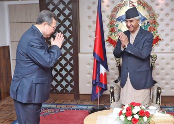 प्रधानमन्त्री र सिपिसीका विदेश विभाग प्रमुख लिउबीच भेटवार्ता