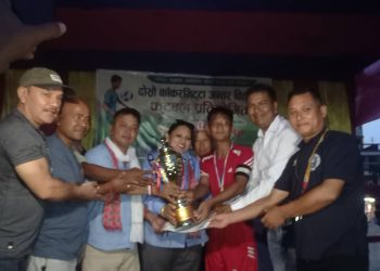 अन्तर विद्यालय यू–१६ फूटबलको उपाधि अरुणोदयलाई
