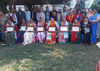 सुसेलीद्वारा जनिता श्रेष्ठ सहित छ जना नारी प्रकाशकलाई सम्मान