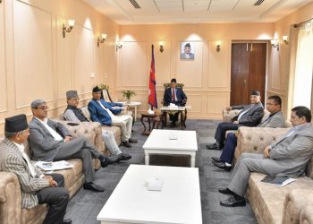 संसदको अवरोध हटाउने विषयमा शीर्ष नेताहरु बीच छलफल