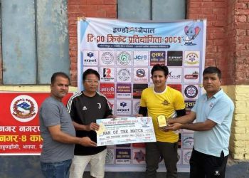 इण्डो- नेपाल टि-ट्वान्टी क्रिकेट : दमकको शानदार जित, लर्डबुद्वलाई ५० रनले पराजित गर्दै विजयी यात्रा