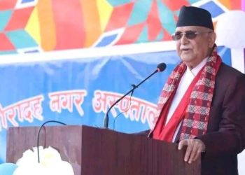 प्रधानमन्त्री ओलीबाट गौरादह नगर अस्पतालको शिलान्यास