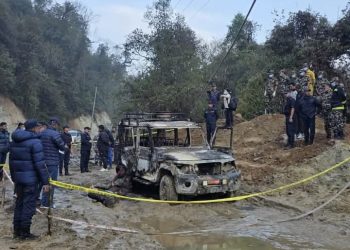 पाथिभरा यात्राका क्रममा दुर्घटना : गाडीमा आगलागी हुँदा ४ जनाको मृत्यु, २ घाइते