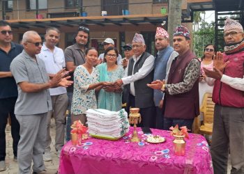 ‘मदन–आश्रित स्मृति दिवस’, झापामा रक्तदान र खाद्यन्न सामाग्री वितरण