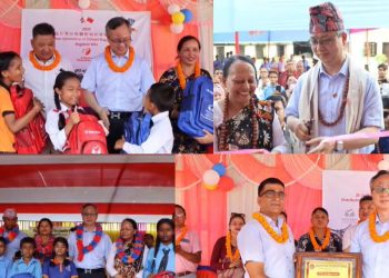 झापामा चिनियाँ राजदूत चेन सोङको अवलोकन भ्रमण: कृषि र लघु उद्योगमा सम्भावित लगानीको खोजी, शैक्षिक सामग्री वितरण