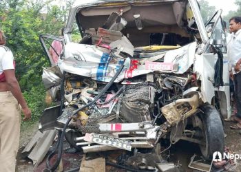 सुनसरीमा बस र विङ्गर ठोकिँदा चारजनाको मृत्यु, २३ घाइते