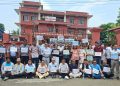 जिल्ला प्रशासन कार्यालयको मुल गेटमा पत्रकारको धर्ना