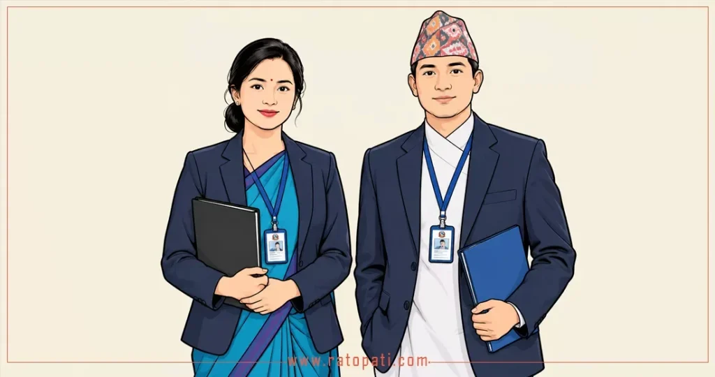 सरकारी कार्यालयको प्रशासनिक दृश्य