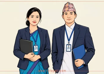 सरकारी कार्यालयको प्रशासनिक दृश्य