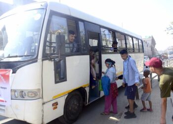 काठमाडौं उपत्यकामा सञ्चालन गरिएको सशस्त्र प्रहरीको निःशुल्क बस