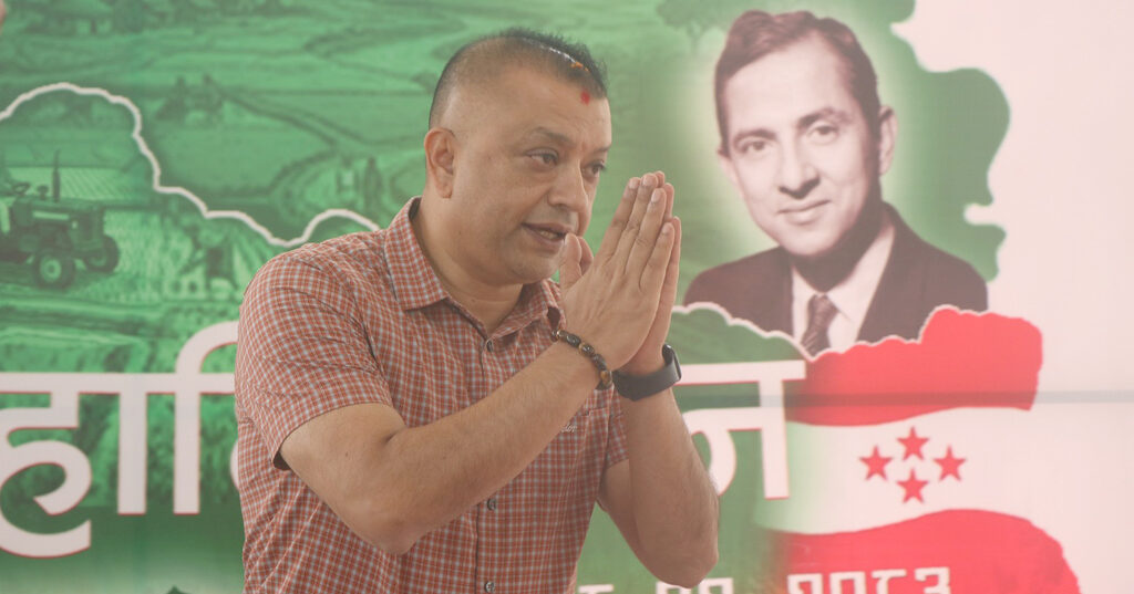 नेपाली कांग्रेसको पार्टी कार्यालयमा शपथ ग्रहण कार्यक्रमको तयारी