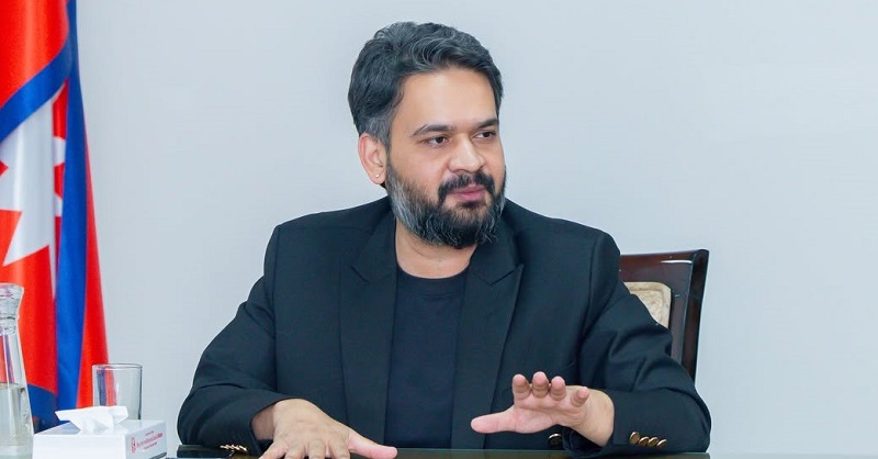 प्रधानमन्त्री वालेन्द्र शाह शुभकामना सन्देश दिँदै