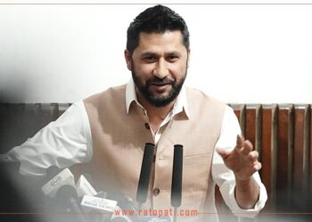 राष्ट्रिय स्वतन्त्र पार्टीका सभापति रवि लामिछाने