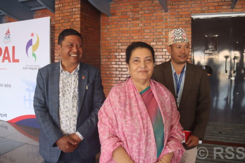 चीन प्रस्थान गर्नुअघि पूर्वराष्ट्रपति विद्यादेवी भण्डारी